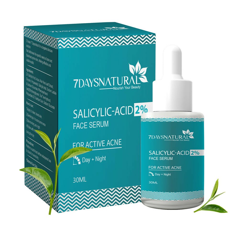 7 Days 2% Salicylic Acid Serum for Acne, Blackheads & Whiteheads Removal - Swadesiicart