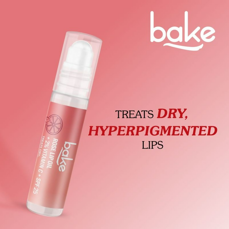 Bake 2% Vitamin C Tinted Rose Lip Oil Spf 25 Pa+++ | Swadesiicart