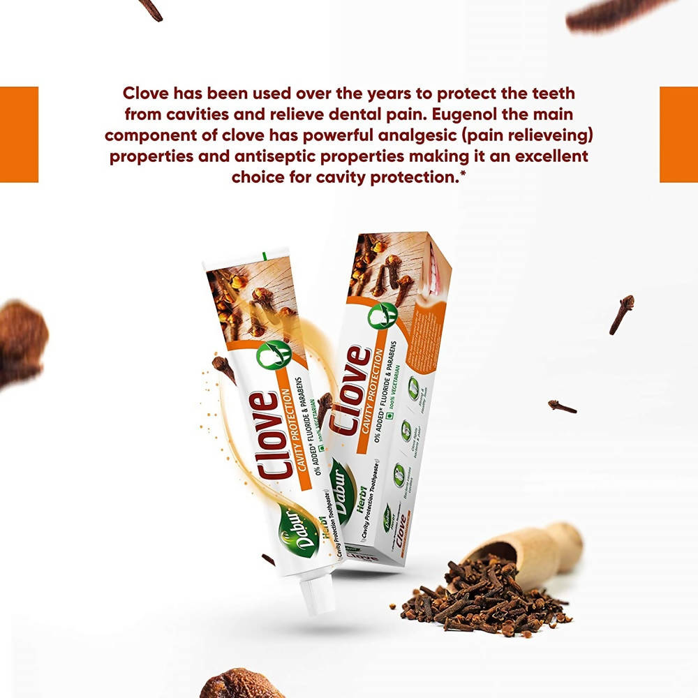 Dabur Herb'l Clove - Cavity Protection Toothpaste uses