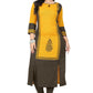 NOZ2TOZ Women's Yellow Cotton Kurta (1 Pc Set) - Noz2Toz