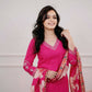The52 Pink Women's Beautiful Viscose Silk Fabric Embroidered Work Straight Kurta Pant and Dupatta Set - Swadesiicart