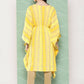 Ahalyaa Women's Traditional Wear kaftan Kurta - Yellow | Swadesiicart