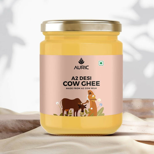 Auric A2 Bilona Desi Cow Ghee - Pure Brijwasi Ghee - Bilona Curd Churned - Swadesiicart