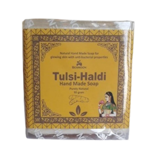 Benmoon Ayurveda Tulsi- Haldi Hand Made Soap - Benmoon Pharma