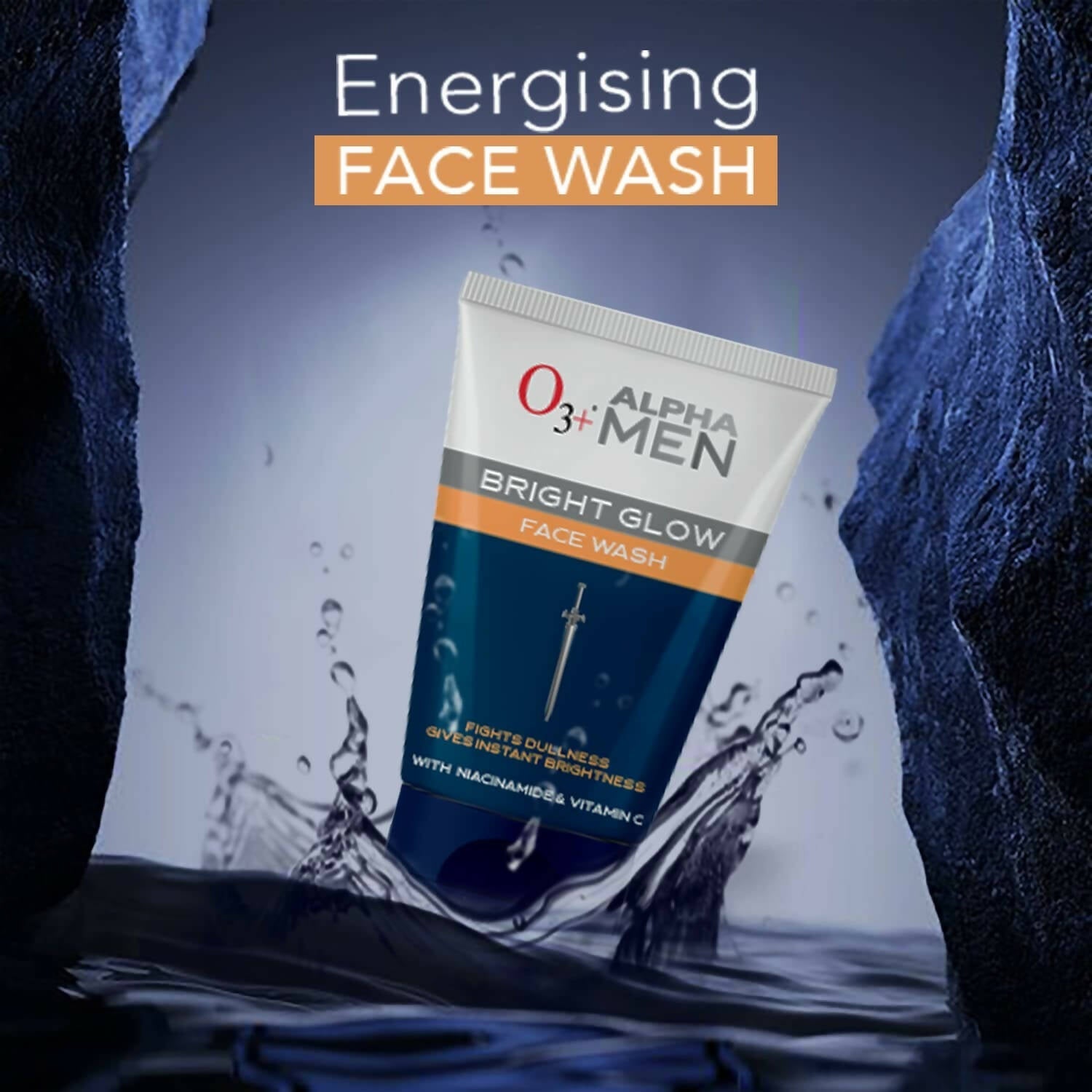 Professional O3+ Alpha Men Bright Glow Face Wash - Swadesiicart