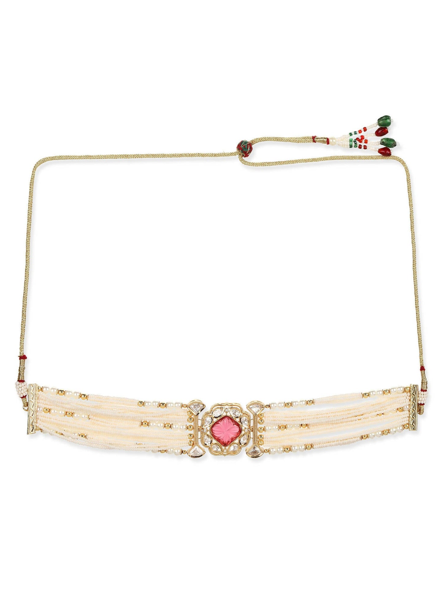 Women's Gold-Polished Necklace - Ruby Raang | Swadesiicart