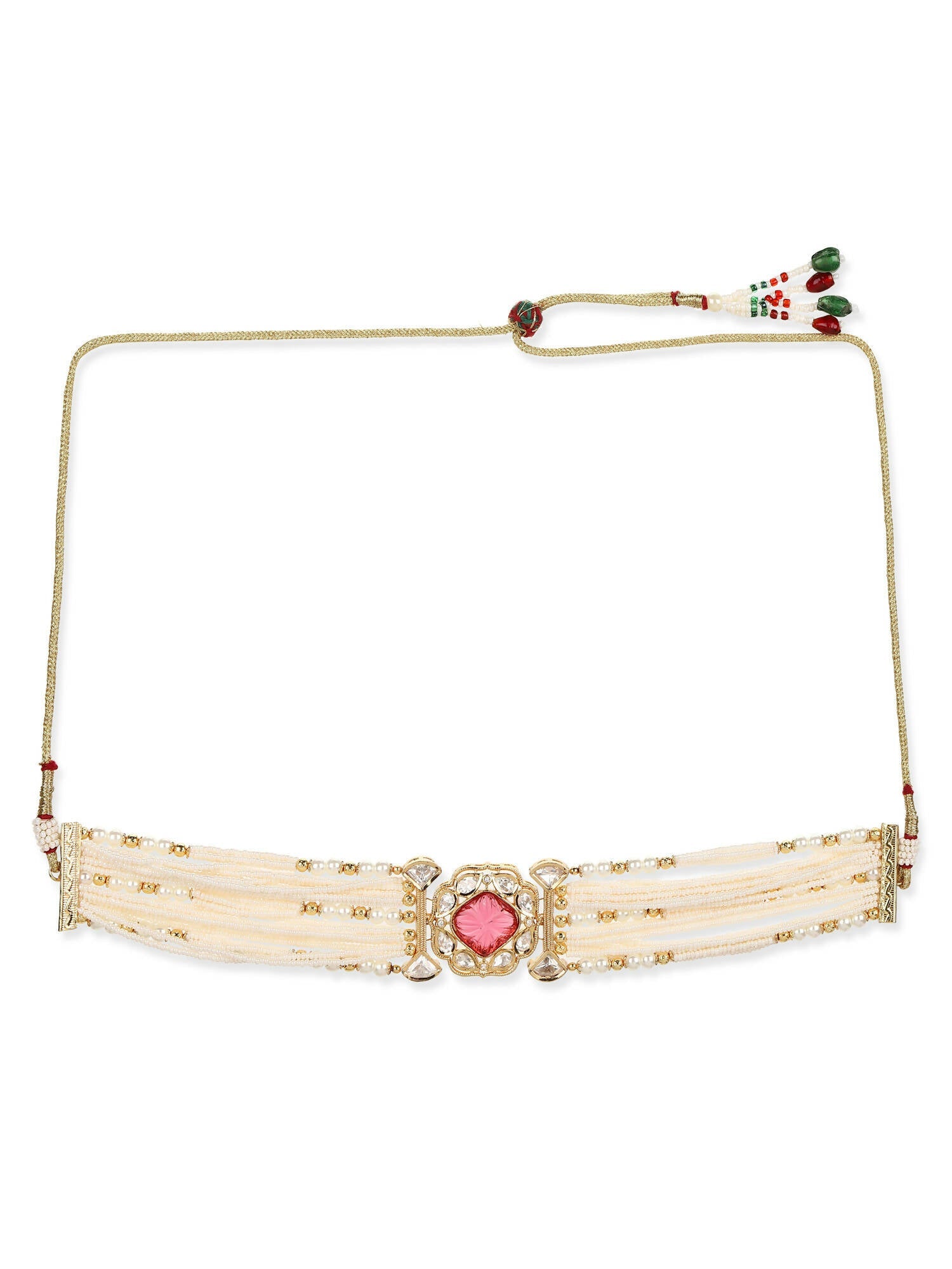 Women's Gold-Polished Necklace - Ruby Raang | Swadesiicart