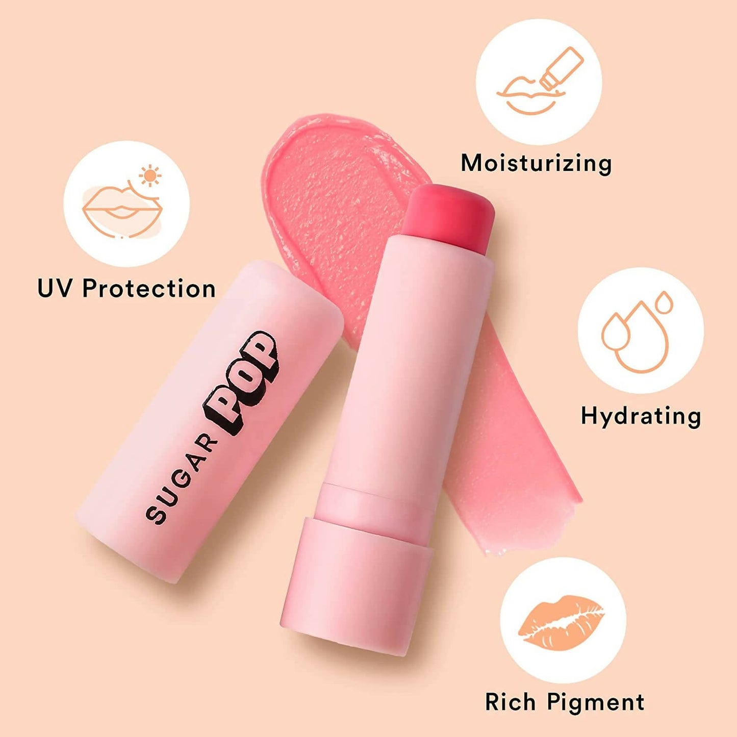 SUGAR POP Nourishing Lip Balm - 03 Vanilla - Swadesiicart