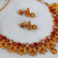 Kemp Peacock Pink & White Necklace Set - Swadesiicart