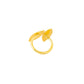 NVR Women's Western Gold-Polished Ajustable Finger Ring | Swadesiicart