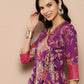 Ahalyaa Women's Traditional wear Tunic - Purple | Swadesiicart