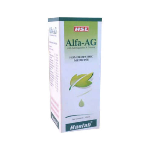 Haslab Homeopathy Alfa-AG With Ashwagandha & Ginseng Tonic | Swadesiicart