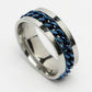 NVR Men's Rhodium Plated Stainless Steel Finger Ring - Swadesiicart
