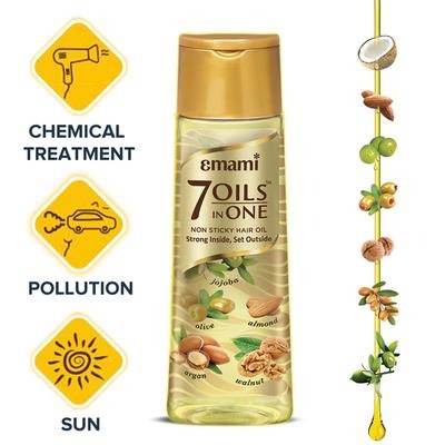Emami 7 Oils in One Damage Control Hair Oil | Swadesiicart