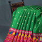 Mango Green Colored with Buttes Semi Silk Kota Saree By Gayathri Reddy Designer Studio | Swadesiicart