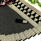 DEIANA'S Beautiful Designer Golden zari Soft Lichi Silk Saree - Black - Swadesiicart