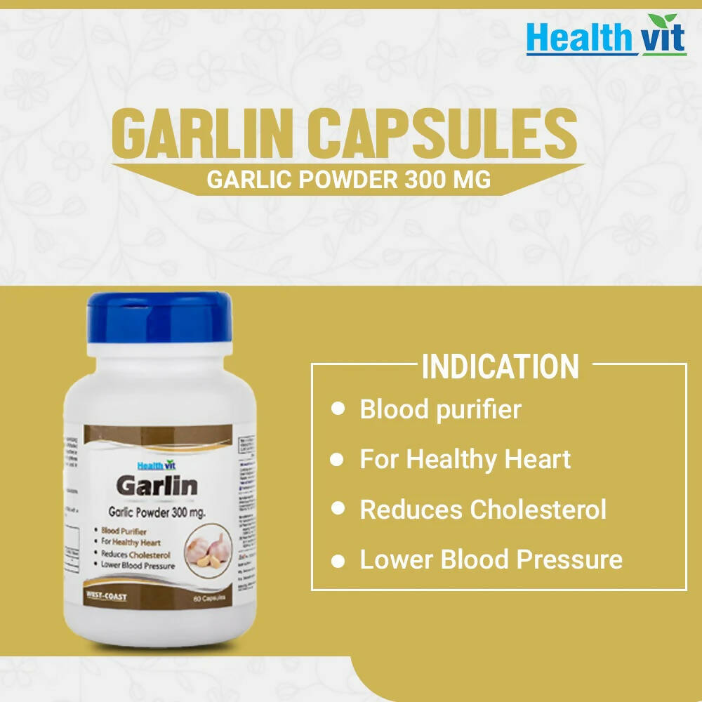 Healthvit Garlin Capsules - Swadesiicart