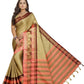 Vamika Banarasi Silk Cream Weaving Saree | Swadesiicart