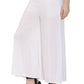 Asmaani White Color Lycra Fabric Flared Palazzo
