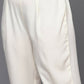 Ahalyaa Women's Traditional wear Kurta Set - Off White | Swadesiicart