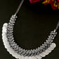 NVR Women Silver-Plated Oxidised Necklace | Swadesiicart