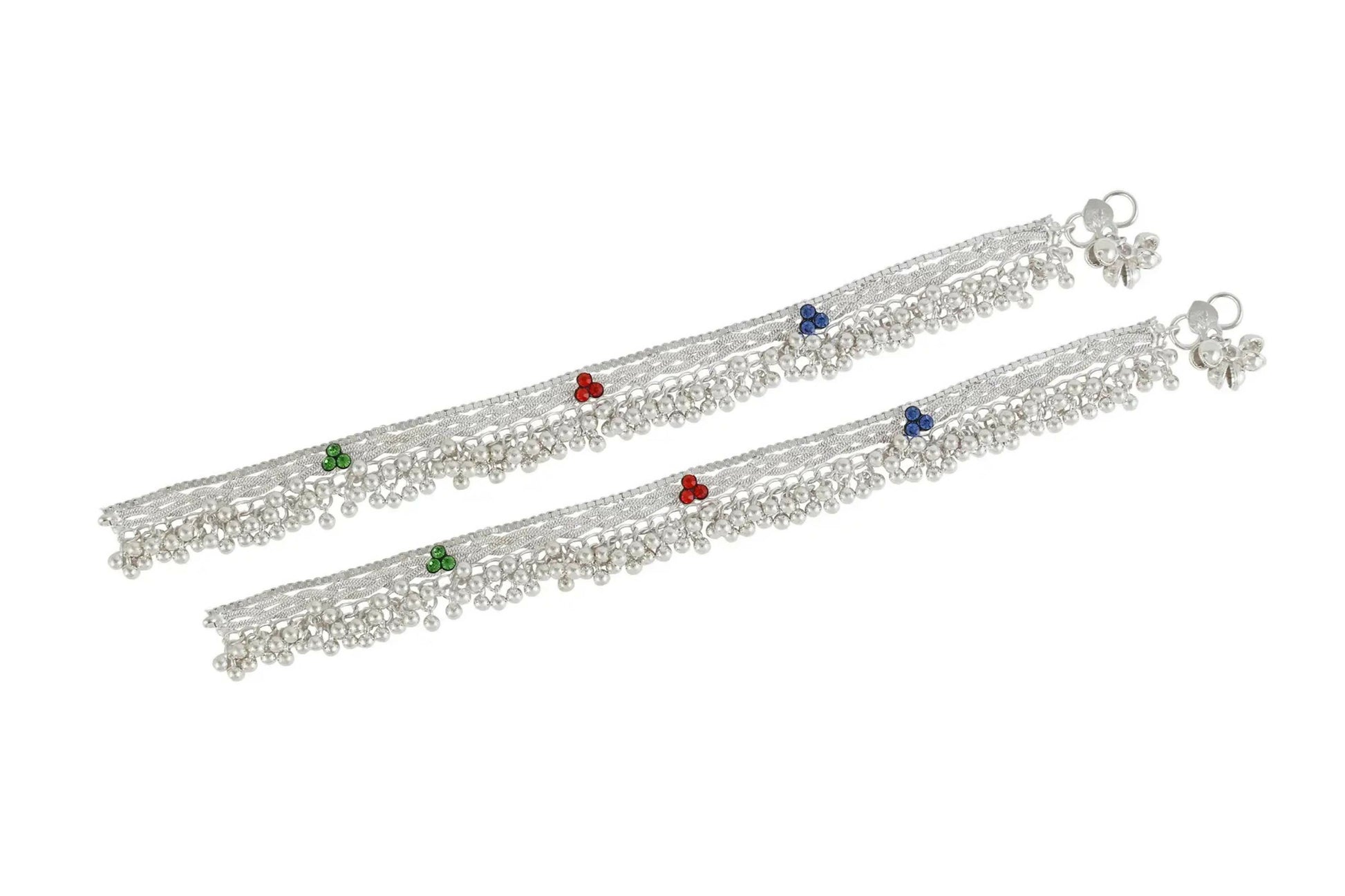 Joban Fashion Silver Copper Anklet For Girl | Swadesiicart