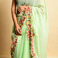 Vamsee Green Georgette Designer Saree - Swadesiicart