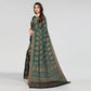 Women's Partywear Designer Green Moss chiffon Fancy Saree - Dyuti | Swadesiicart