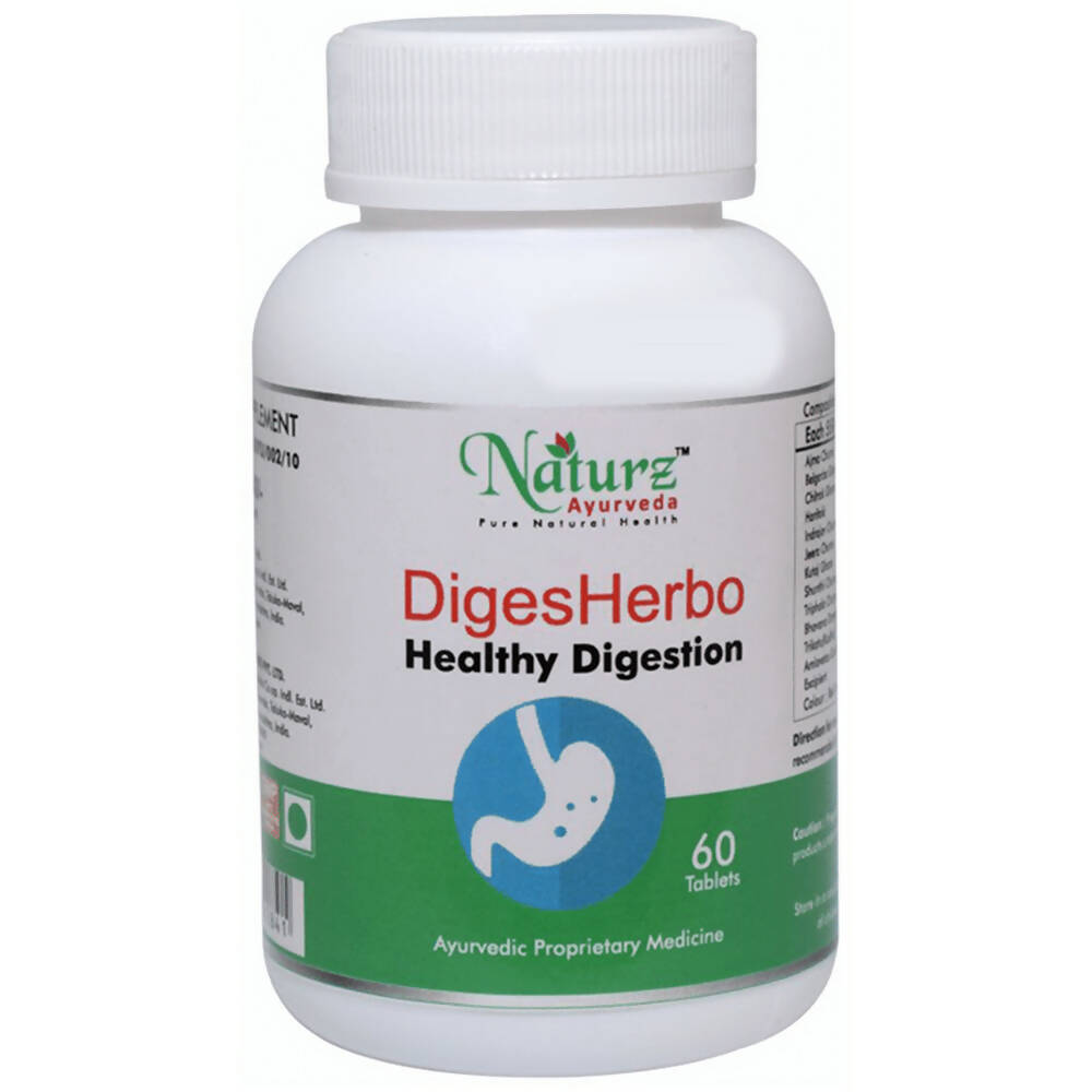 Naturz Ayurveda Diges Herbo Tablets | Swadesiicart