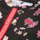 Ahalyaa Women Floral Printed Tunic with Palazzos - Black Color | Swadesiicart