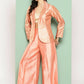 Ahalyaa Women's Traditional Wear Co-ods - Peach | Swadesiicart