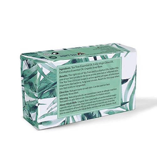 Mirah Belle Tea Tree Eucalyptus Detoxifying Soap - Swadesiicart