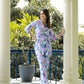 Casual Fashionable Multi Muslin Cotton co-ord set - Manya - Swadesiicart