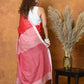 Very Much Indian Pure Cotton Handloom Saree with Buttis & Sleek Border - Red | Swadesiicart