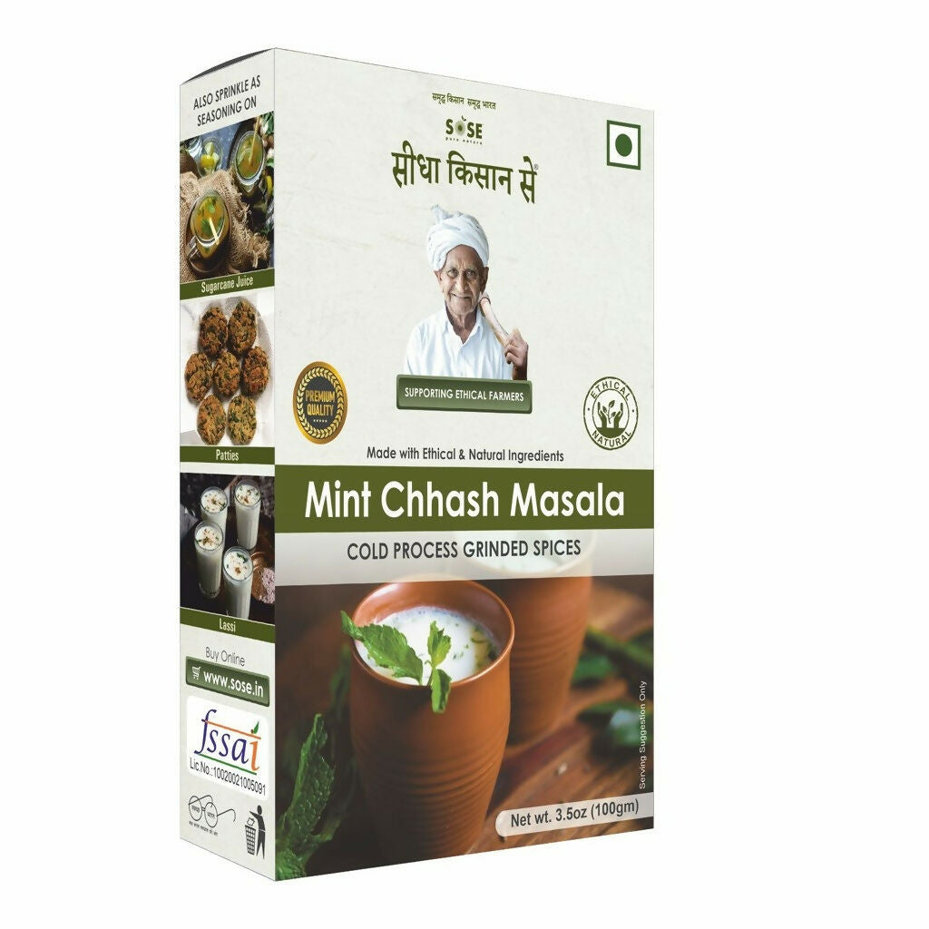 Gir Sidha Kisan Se Natural Mint Chhash Masala | Swadesiicart