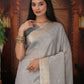 Shree Shyam Fashion Organza Gray Saree