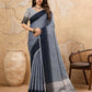 Shree Shyam Fashion Denim Grey Linen Saree