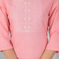 Ethnic Festive Wear Reyon Baby Pink Stitched Suit With Dupatta - Tanisha | Swadesiicart