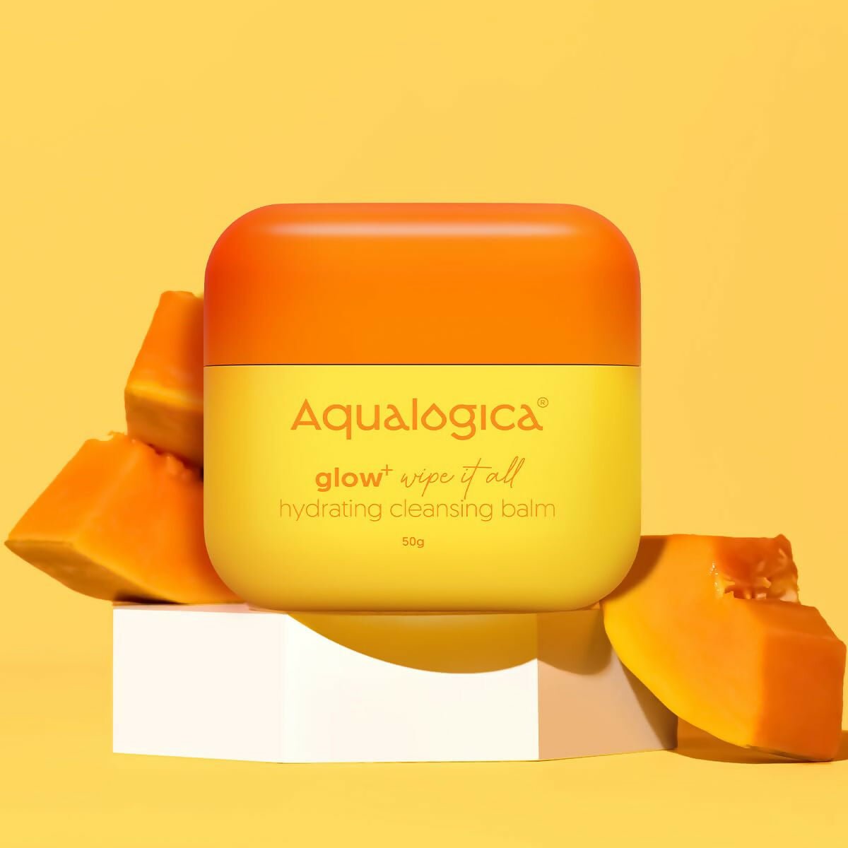Aqualogica Glow+ Wipe it All Hydrating Cleansing Balm, Gentle Makeup Remover - Limited Time Offer - Swadesiicart