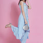 Women Republic Powder Blue Hand Embellished Kurta With Harem Pants | Swadesiicart
