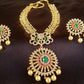 Multicolor Ad Bridal Necklace Set For Marriage Ceremony