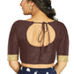 Aastha Fashion Women's Coffee Art Silk Designer Traditional Readymade Blouse
