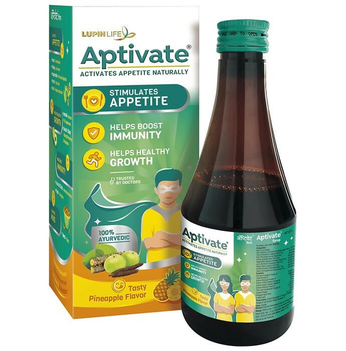 Aptivate 100% Ayurvedic For Appetite Pineapple Syrup - Swadesiicart