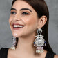 Joban Fashion Women Handcrafted Silver Tone Earrings | Swadesiicart