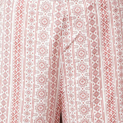 FIORRA Women's White Cotton A-line Kurta with Palazzo - Swadesiicart