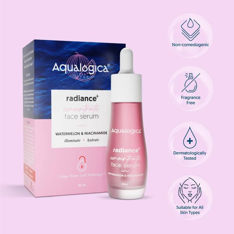 Aqualogica Radiance+ Concentrate Face Serum - Limited Time Offer - Swadesiicart