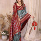 Aastha Fashion Grey Soft Silk Weaving Saree