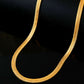 VOJ Men's Gold-Polished Thick Snake Chain | Swadesiicart