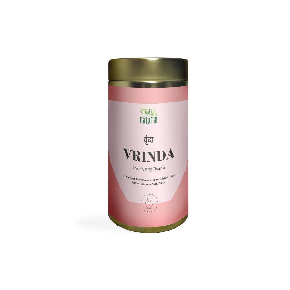 Shuddh Natural Cold Cough Relief Tea Vrinda Floral Tisane | Swadesiicart
