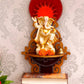 eCraftIndia Brown Textured Wooden Pooja Shelf | Swadesiicart